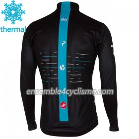 Maillot Cyclisme 2017 Team Sky Hiver Thermal Fleece N001